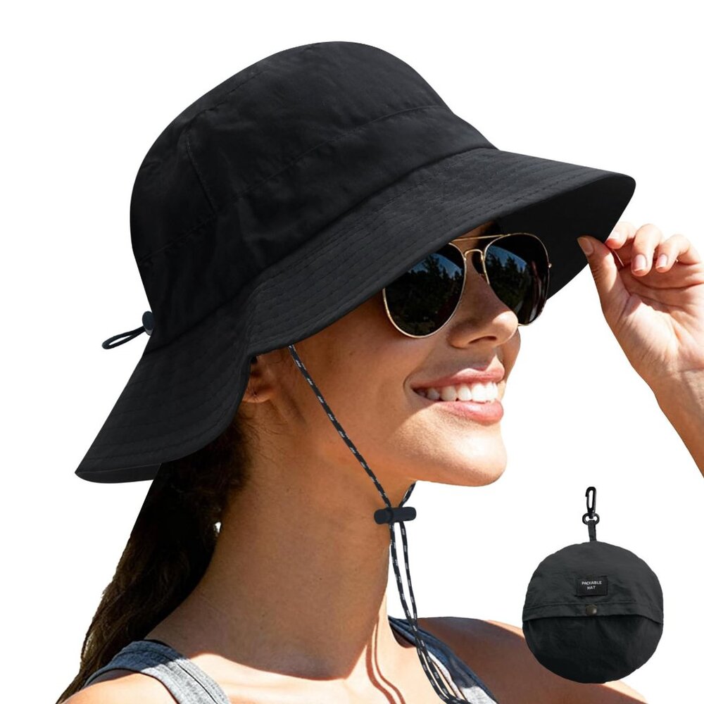 Packable Quick Dry Sun Bucket Hat Waterproof Ligh… - image 1